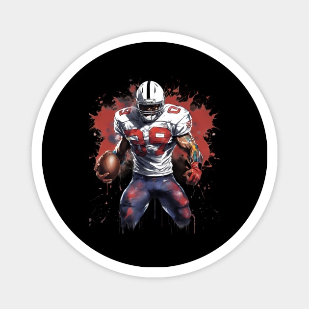 American Football Offensive Guard Magnet by animegirlnft